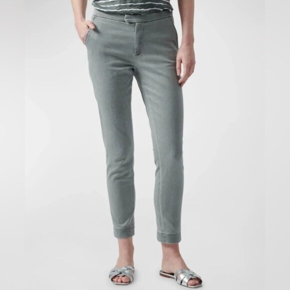 NWT ATM Enzyme Wash Slim Pant Women’s Olive Skinny Stretch AW9344-RAZ Size 6